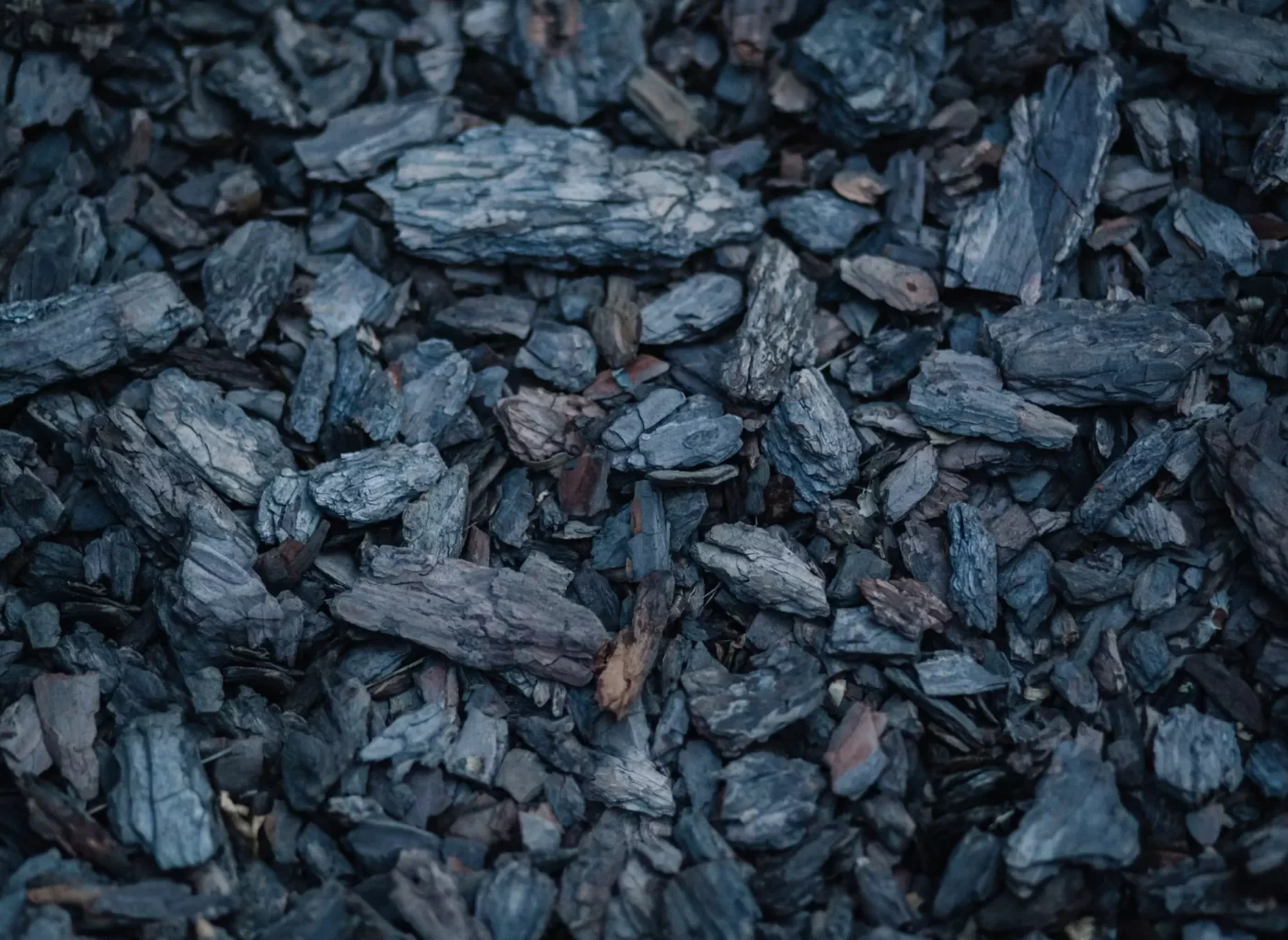 a close up photo of a pile of coal