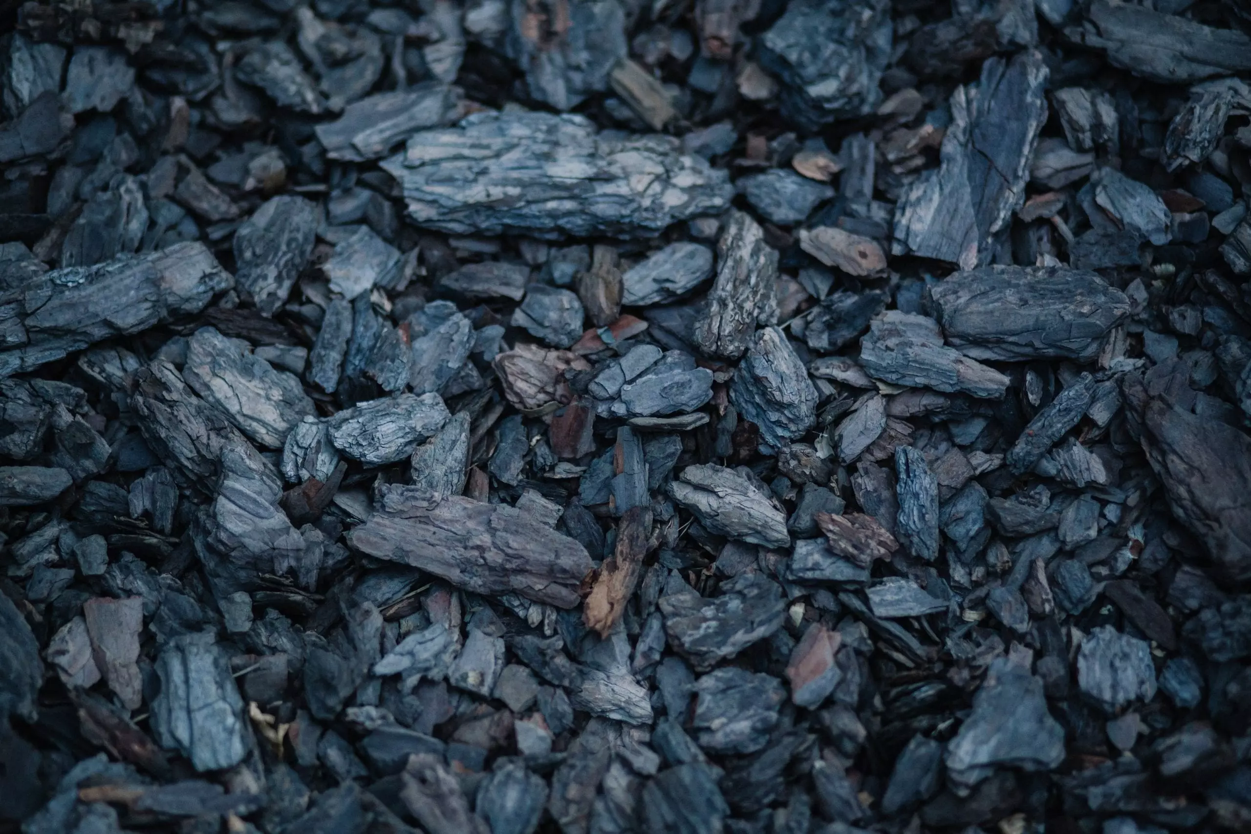a close up photo of a pile of coal